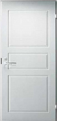 картинка Финская дверь филёнчатая Olovi Каспиан, окрашенная, белая, с четвертью магазин Dveris являющийся официальным дистрибьютором в России 