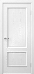 картинка Межкомнатная шпонированная дверь Actus 1.2L ДГ, ясень белый магазин Dveris являющийся официальным дистрибьютором в России 