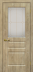 картинка Дверь Мариам Версаль-2 ДО контурный полимер, Дуб песочный магазин Dveris являющийся официальным дистрибьютором в России 