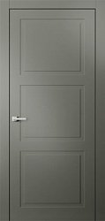 Дверь межкомнатная, Классика-33 ДГ, Серая эмаль