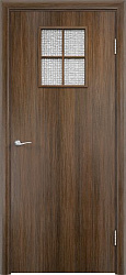 Дверной блок усиленный, Экошпон ДО 34 армированное, реечное наполнение, венге мелинга
