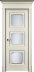 картинка Дверь межкомнатная, Риан-33 ДО, Эмаль Кремово-белый RAL 9001 магазин Dveris являющийся официальным дистрибьютором в России 