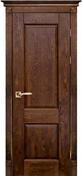 Белорусские двери, Классик 1 ПВДГ, античный орех, массив дуба