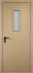 картинка Противопожарная дверь ГОСТ Р 53307-2009, Ei 30 мин./32 dB, остекленная, беленый дуб магазин Dveris являющийся официальным дистрибьютором в России 