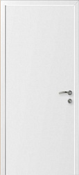 Влагостойкая композитная пластиковая противопожарная дверь EI-30, цвет белый