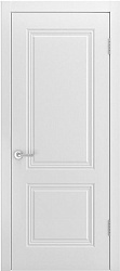 картинка Ульяновские двери, Акцент Грейс В1 ДГ, эмаль белая магазин Dveris являющийся официальным дистрибьютором в России 