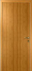 Противопожарная дверь ПВХ EI30, гладкая, цвет миланский орех