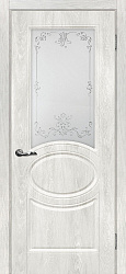 картинка Дверь Мариам Сиена -1 ДО контурный полимер, Дуб жемчужный магазин Dveris являющийся официальным дистрибьютором в России 