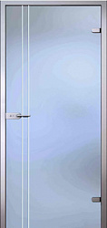 картинка Стеклянная дверь Калиса, матовое бесцветное стекло с гравировкой магазин Dveris являющийся официальным дистрибьютором в России 