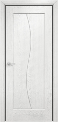 картинка Оникс Фрегат ДГ с объемной филенкой, Белая эмаль патина серебро магазин Dveris являющийся официальным дистрибьютором в России 