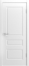 картинка Ульяновские двери, Belini 555 ДГ, эмаль белая магазин Dveris являющийся официальным дистрибьютором в России 
