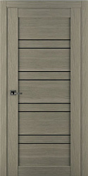 картинка Межкомнатная дверь SP64 ДО Сатинато, экошпон, светло-серый магазин Dveris являющийся официальным дистрибьютором в России 